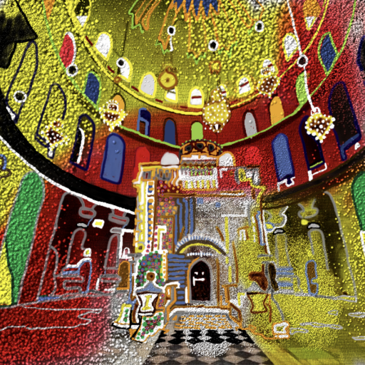 4. experimentelle digitale Malübung mit Corel Painter